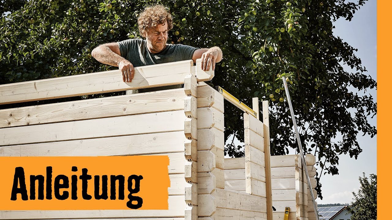 Blockbohlenhaus aufbauen | HORNBACH Meisterschmiede