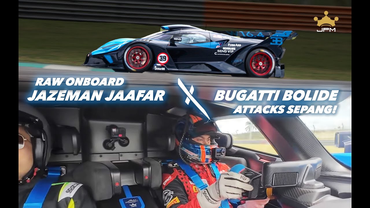 RAW: Jazeman Jaafar x Bugatti Bolide: 310 km/h at Sepang Circuit! | JPM Collection
