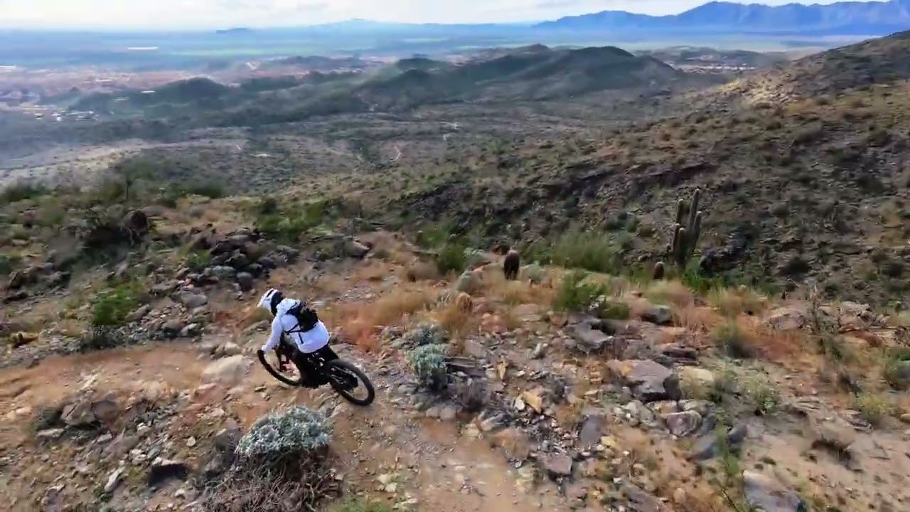 South mountain drone video down corona de loma