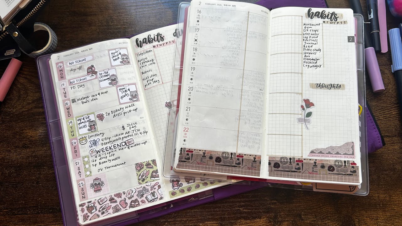 Plan with Me | Week of February 16-22, 2026 | Hobonichi Weeks