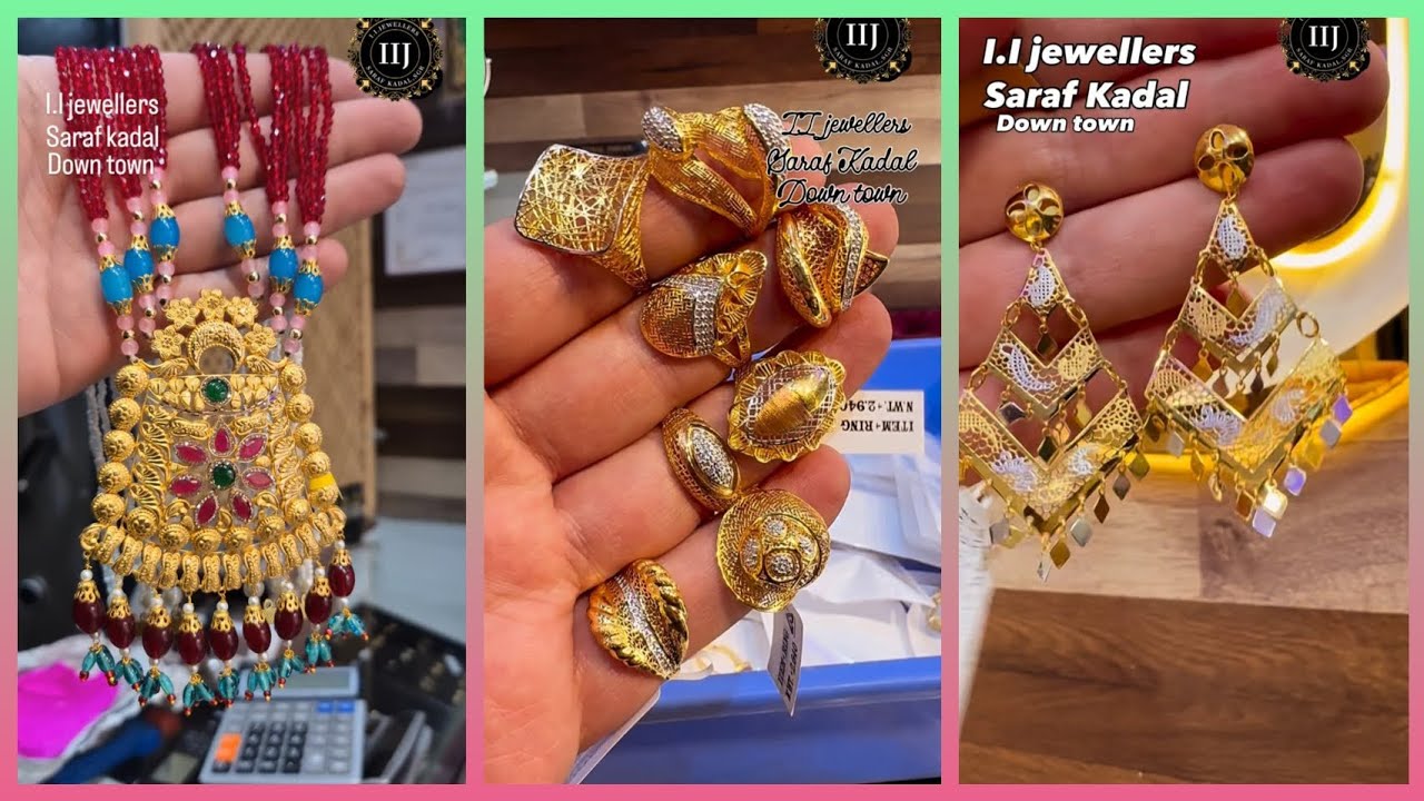 Gold stylish choker set 💫 | gold square shaped earrings 🥰 | Dubai solid bangles🍁