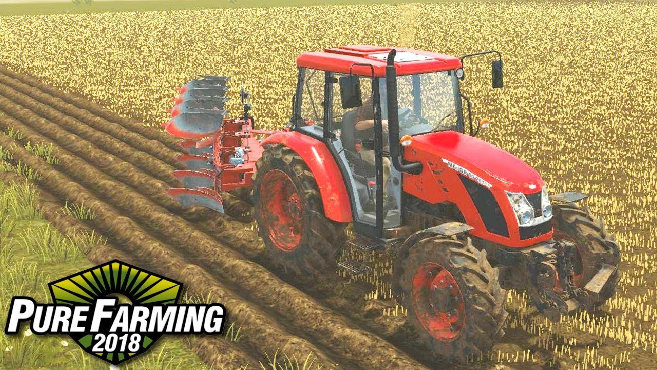 Orka i siew pszenicy - Pure Farming 2018 | #3