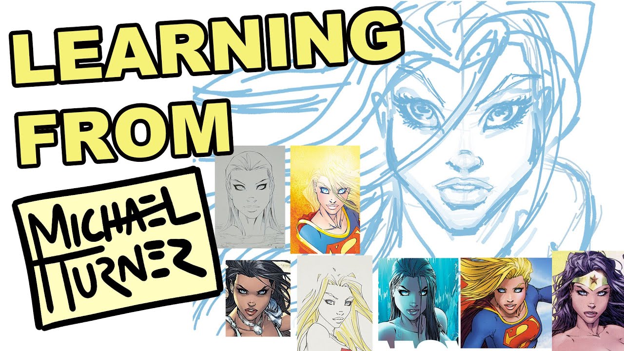 Michael Turner - learning to draw beautiful faces from the late genius artist