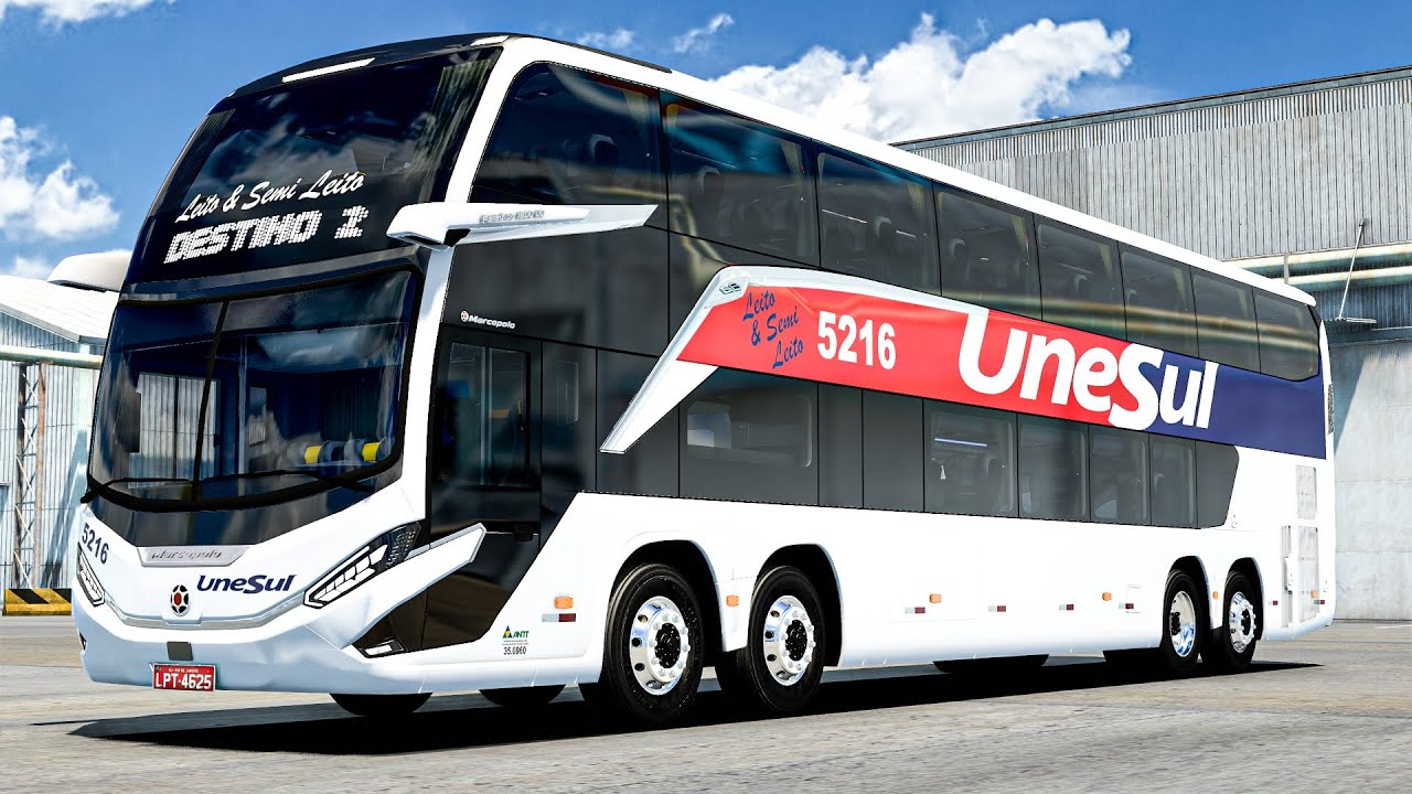 Marcopolo G8 1800 DD MB O500RSDD | ETS2 1.47 Bus mods