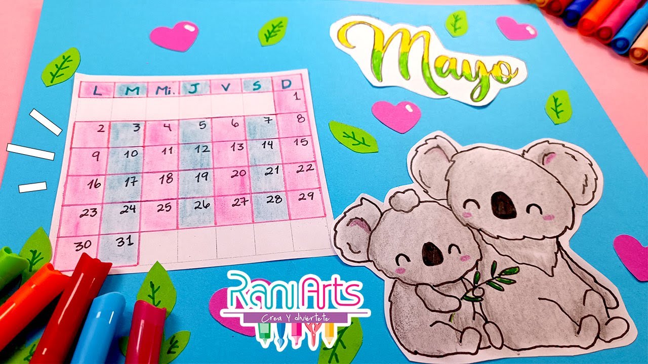 CALENDARIO DE MAYO - DIY - Bullet Journal, Journal, Organización - Ideas fáciles para organizarte