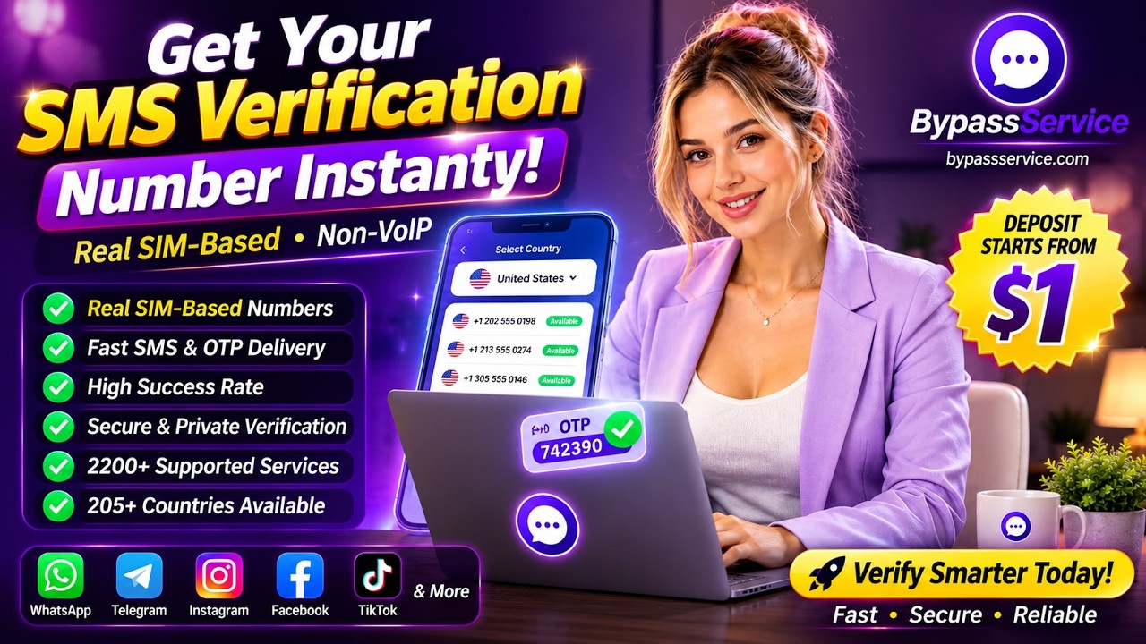 Get Your OTP in Minutes | Real SIM SMS Verification | Deposit Starts From $1
