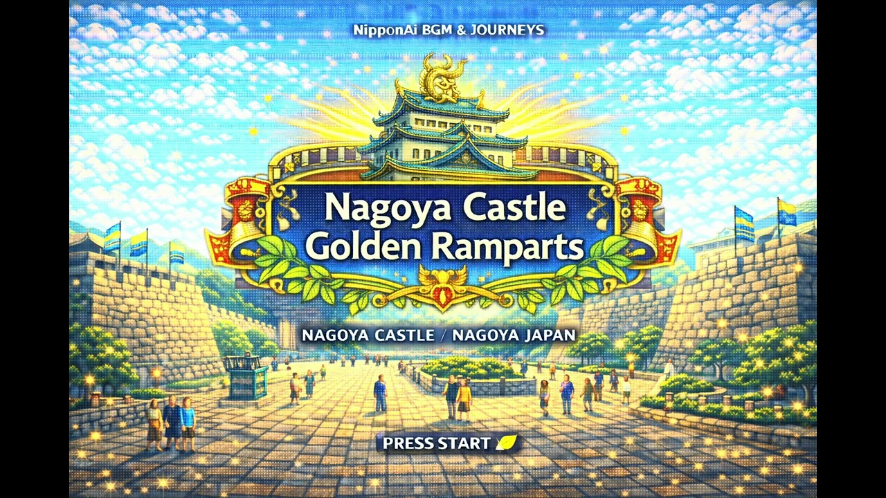 【名古屋城レトロゲーム音楽】Nagoya Castle Golden Ramparts