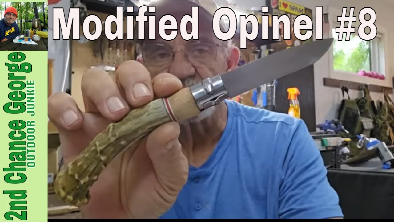 Opinel №8 модифицированный, Drop Point и рукоятка Antler, снова в деле, радость