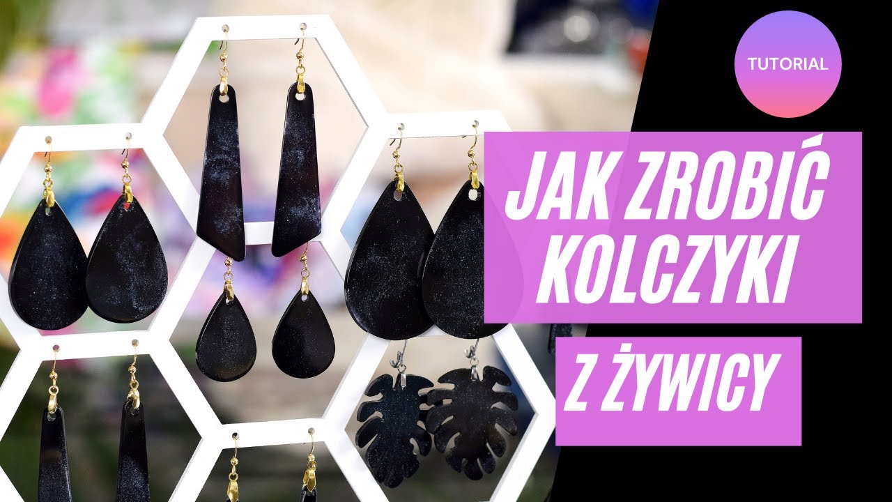 Jak zrobić kolczyki z żywicy? Motyw GALAKTYKA, Biżuteria z Żywicy Tutorial Krok po Kroku