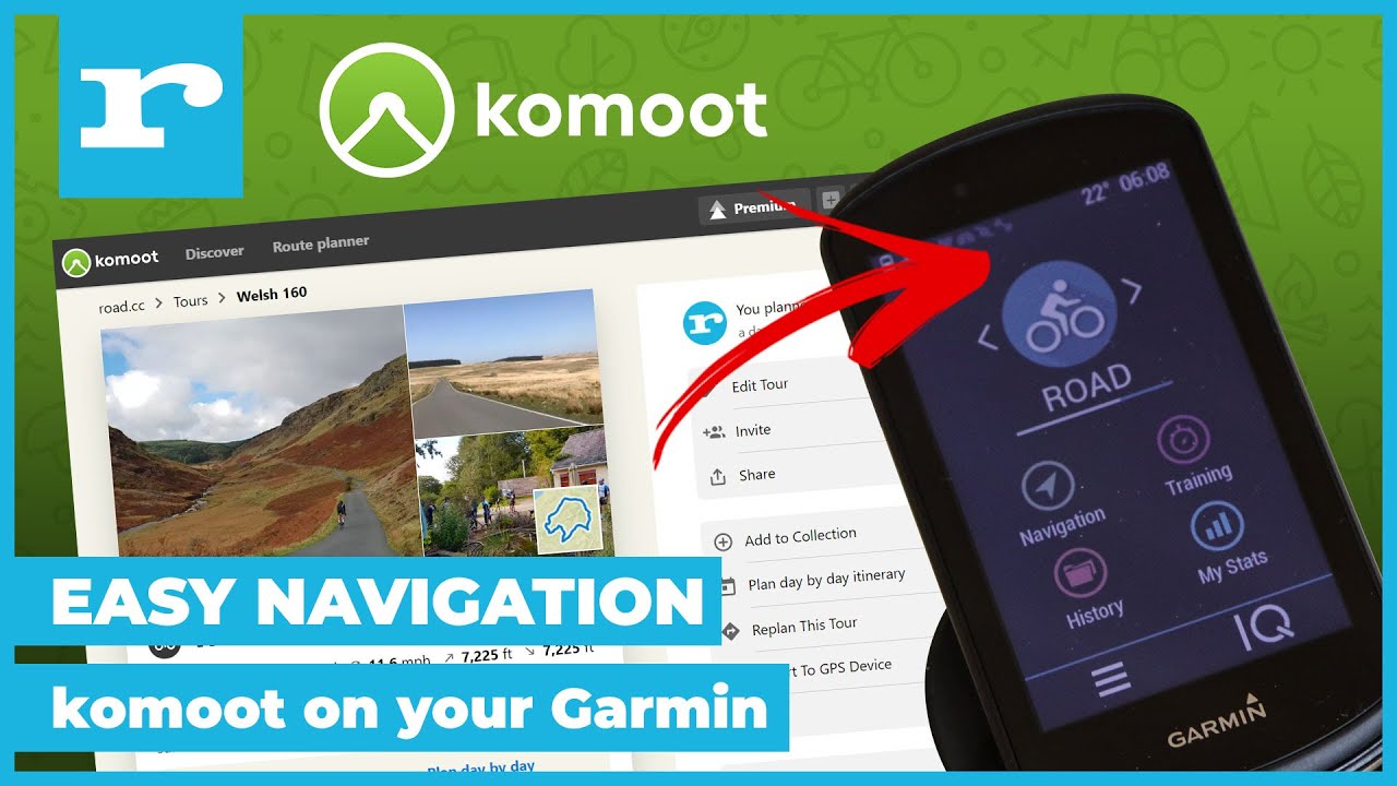 Jak uzyskać trasy Komoot na swoim Garminie