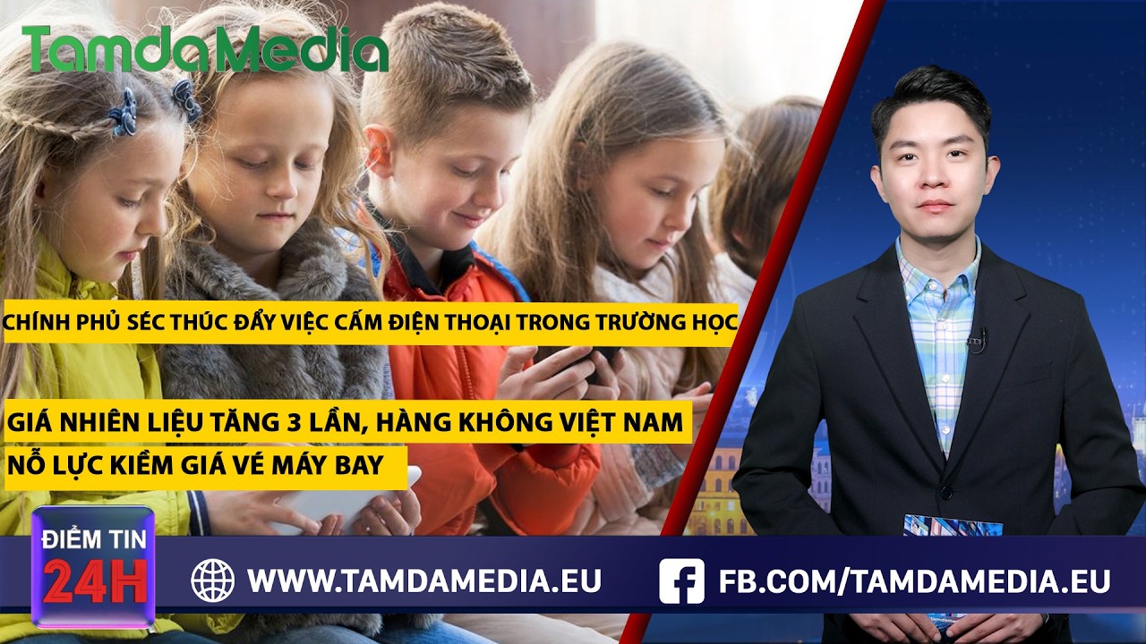 TamdaMedia | ĐIỂM TIN 24H - 10.03.2026 | Chính phủ Séc thúc đẩy việc cấm điện thoại trong trường học