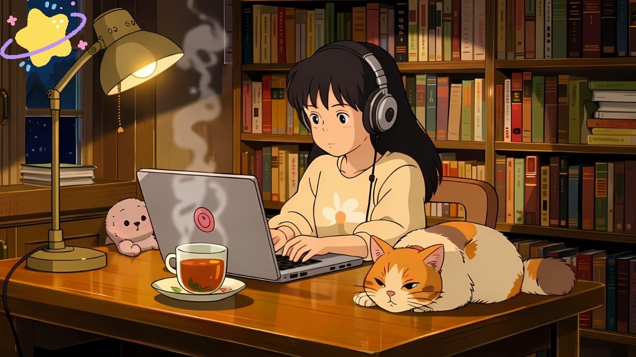 2-Hour Cozy Ghibli Loop | Relaxing Study ASMR