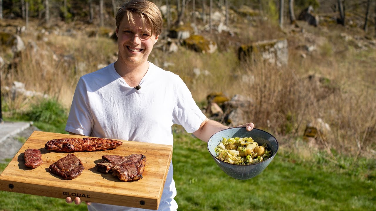 Så grillar du 4 vanliga styckdetaljer (+ potatissallad!)