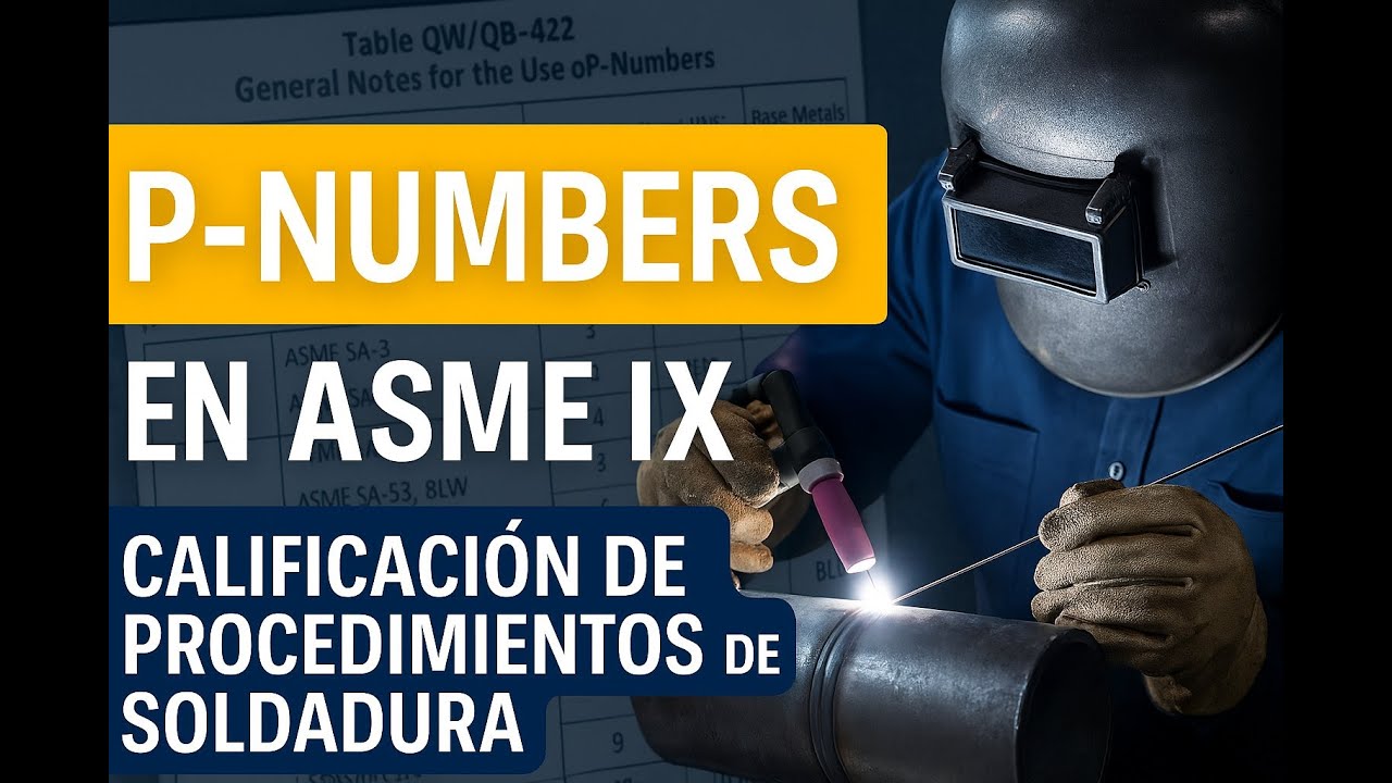 🔎 P-Numbers en ASME IX: Clave para la Calificación de Procedimientos de Soldadura