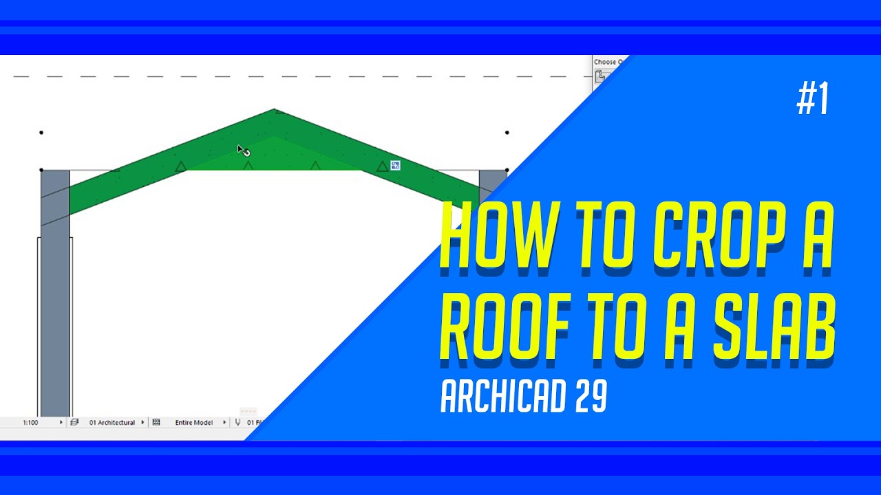 Archicad 29 | How to Crop a Roof to a Slab - Tutorial #1