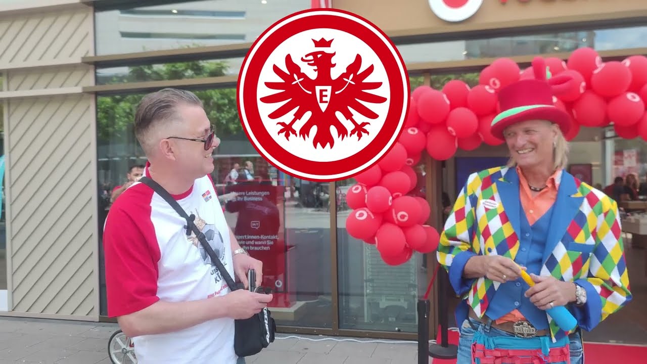Interviews mit Fussball King. Frankfurt am Main, Zeil.08.06.2024