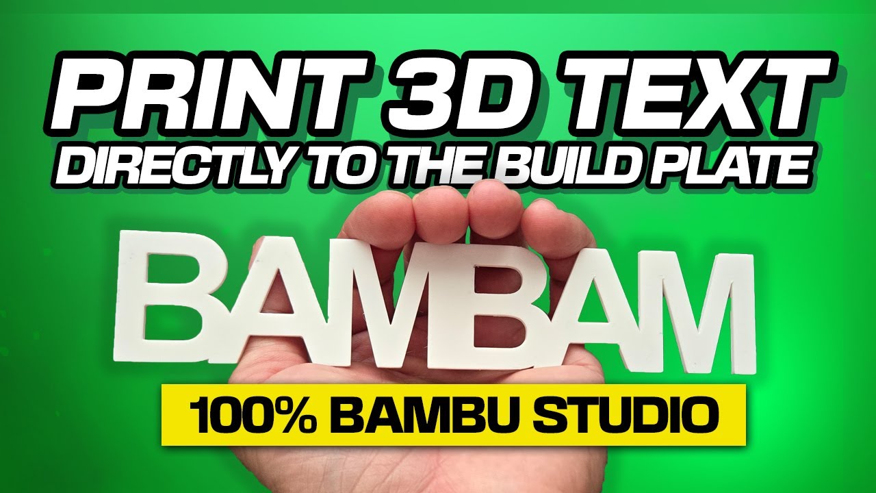 Полное руководство по 3D-печати текста в Bambu Studio