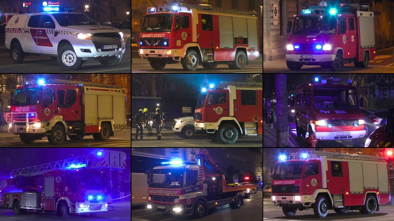 Uitslaande Brand in Boedapest | Grote inzet van Hulpdiensten - Grote brand in appartementsgebouw!