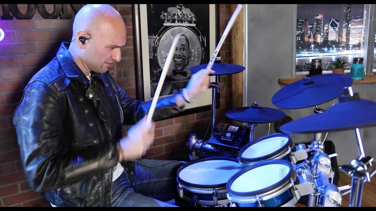 Simmons SD1200 Mesh Electronic Drum Kit &ndash; All Playing, No Talking!
