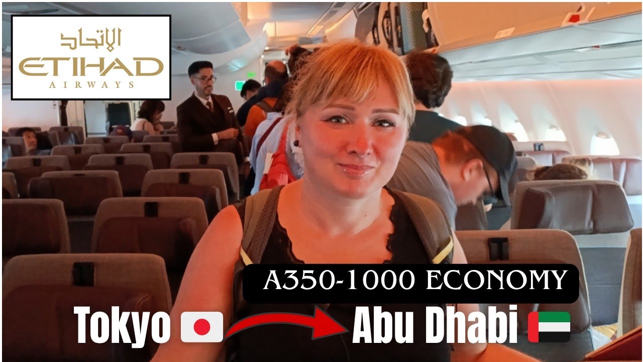 TOKYO-ABU DHABI ETIHAD A350-1000 ECONOMY CLASS - CO DOSTALIŚMY?