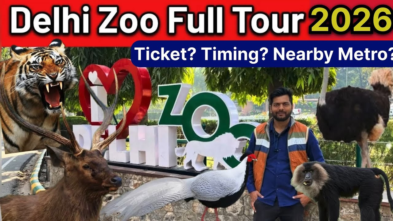 National Zoological Park New Delhi | Delhi Ka Chidiyaghar Dikhao Full Vlog | Delhi Zoo Nearest Metro