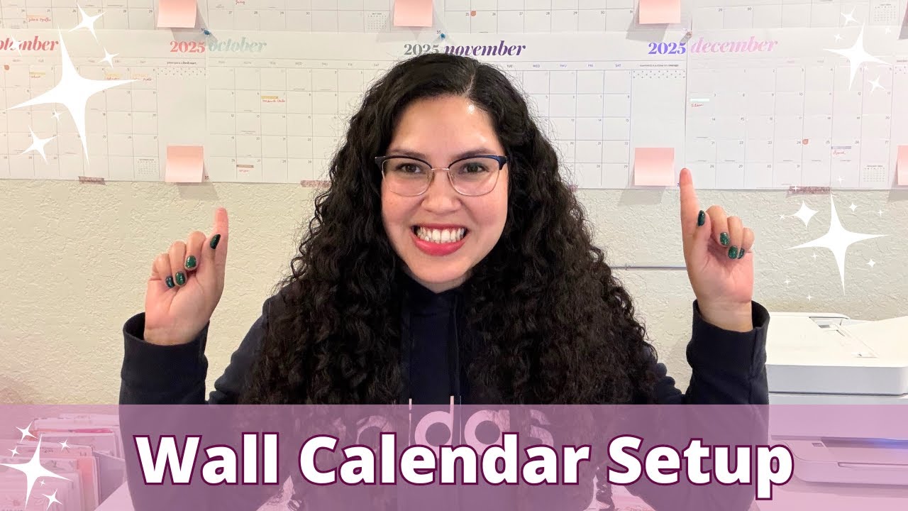 DIY Wall Calendar Setup And Kanban Board | Getting Organized For 2025