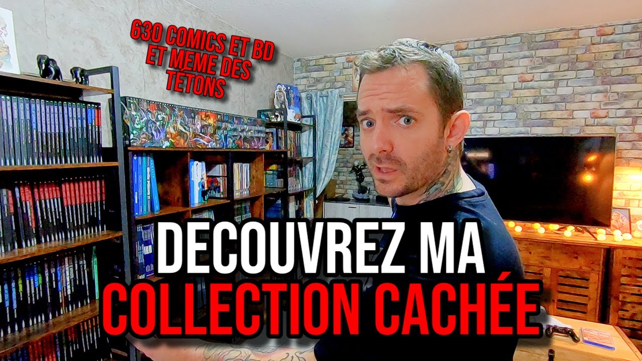 DÉCOUVREZ MA COLLECTION CACHÉE 630 COMICS ET BD DONT CERTAINES -18 + AMÉNAGEMENT AVEC MEUBLE AMAZON