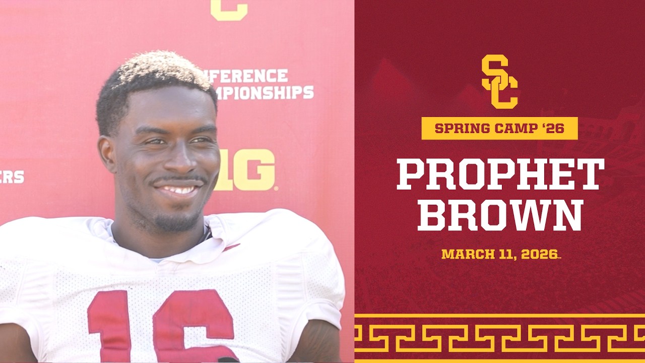USC CB Prophet Brown | Trojan Football Spring Camp 3.11.26