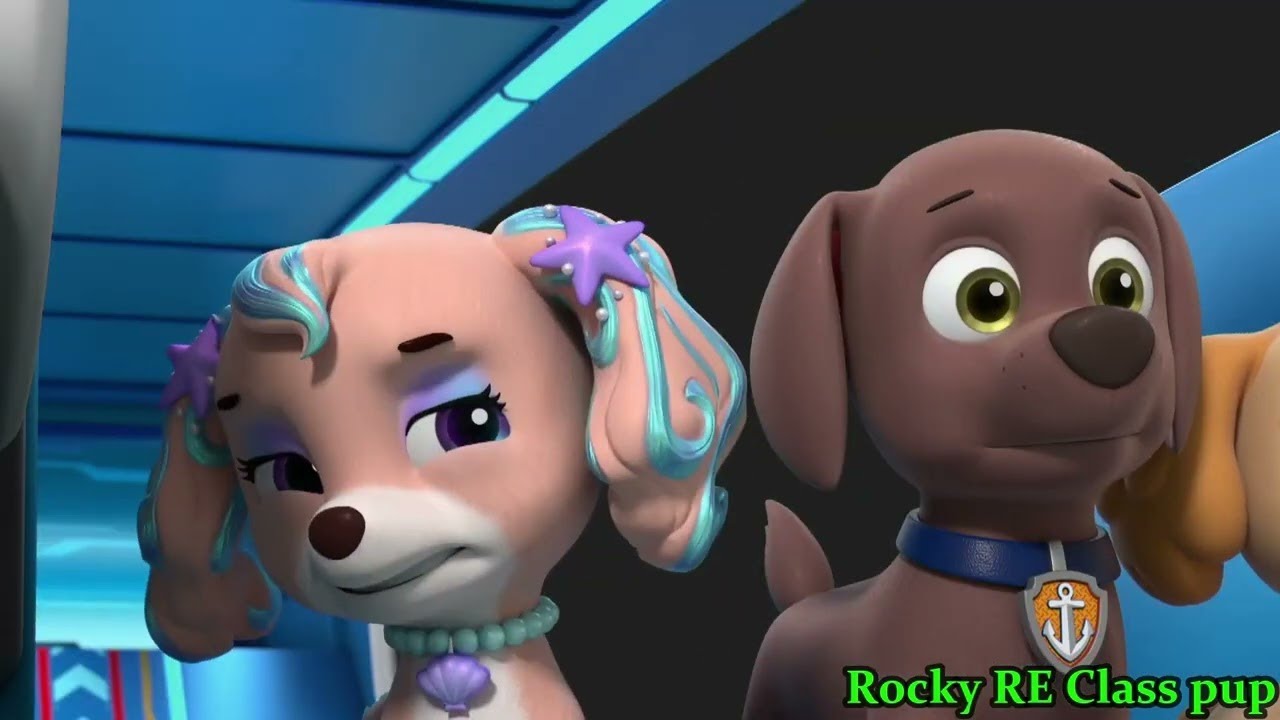 PAW Patrol Clip (Aqua Pups) | Coral first time get Marshall's wipeout