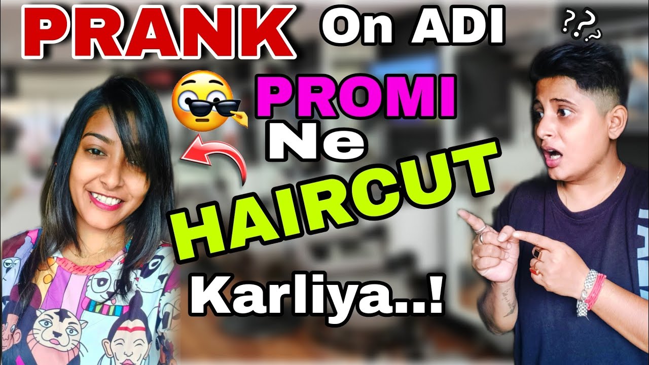 HAIRCUT PRANK ON BOYFRIEND 😜 Lesbian Couple Prank 💥 @RSAddiPromiVlogs #prankvideo