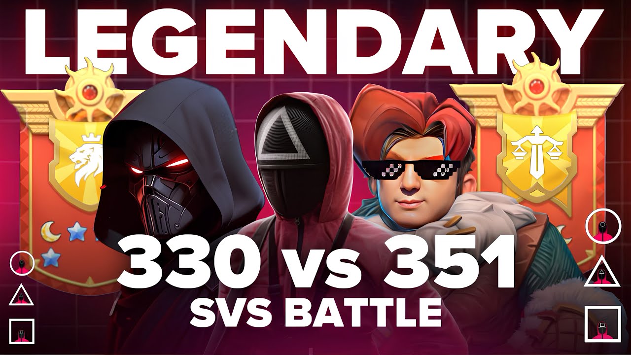 LEGENDARY SVS BATTLE 330 vs 351 WE WON 330 Whiteout survival RampageR #whiteoutsurvival #svs #wos
