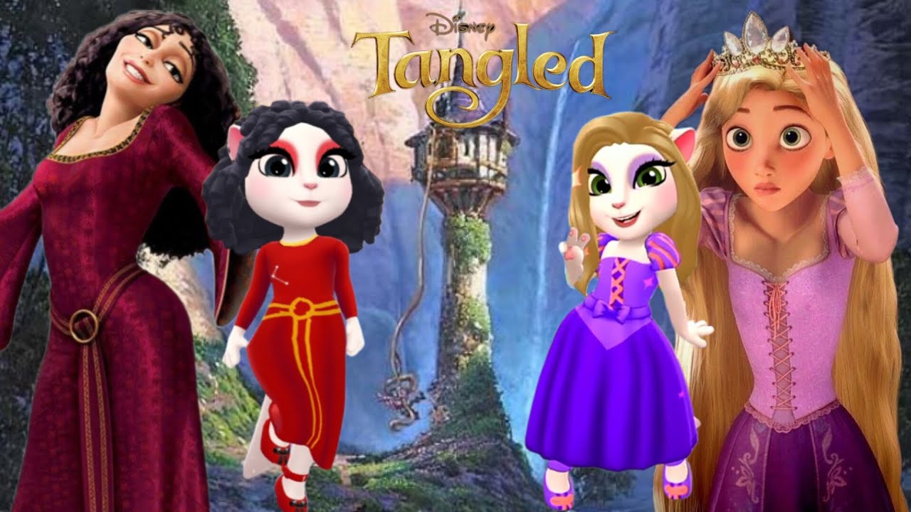 ❤️🎶 Tangled cosplay | talking angela | angela glamz 