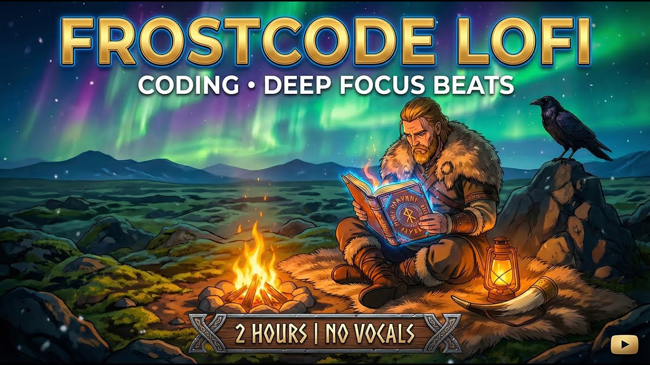 FrostCode ❄️ Coding LoFi Mix (2 Hours) | No Vocals • Deep Focus Beats | NordByte LoFi