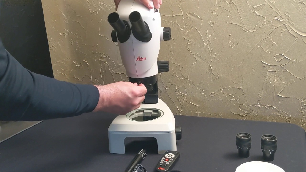 Leica S9i stereo microscope hardware installation (part 1)