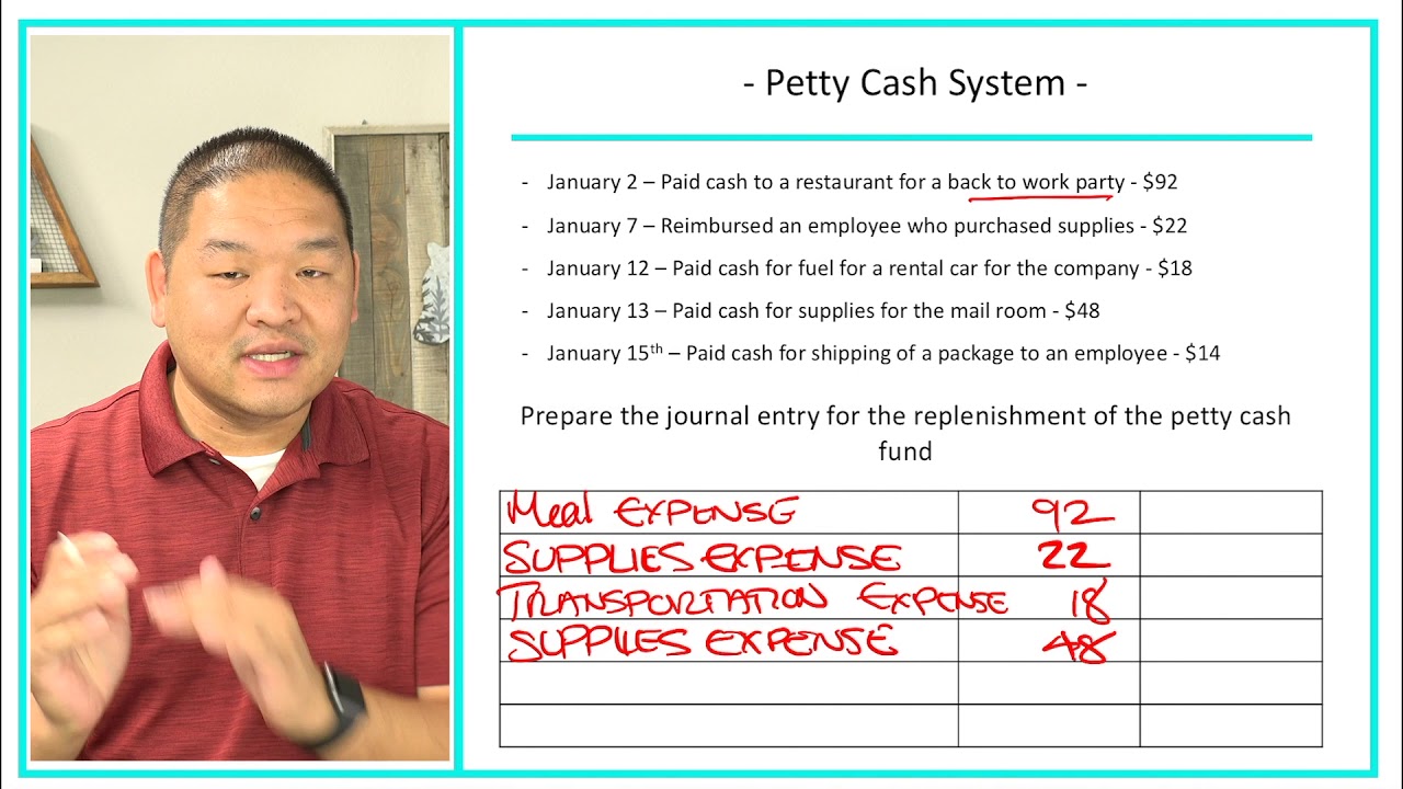 Financial Accounting - Lesson 5.16 - Petty Cash Example