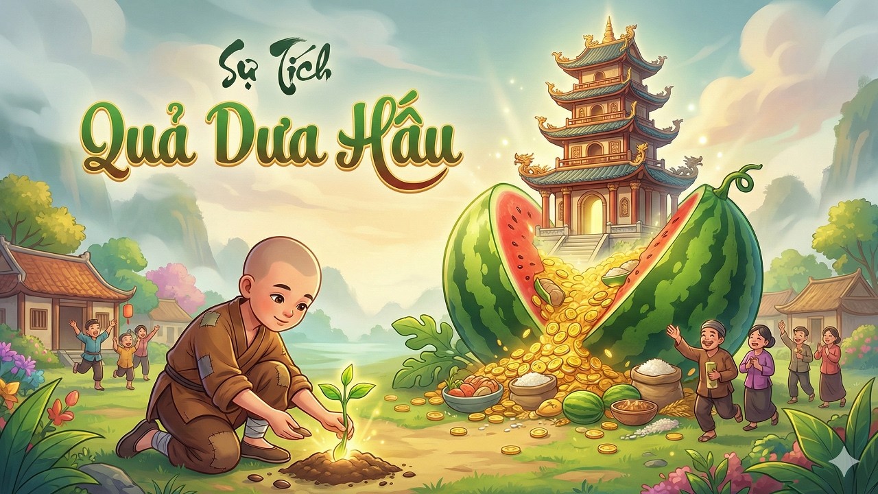 Sự Tích Dưa Hấu: Bài Học Sâu Sắc Về Niềm Tin Và Sự Cho Đi (Cổ Tích Việt Nam) | Nghe Truyện Cổ Tích