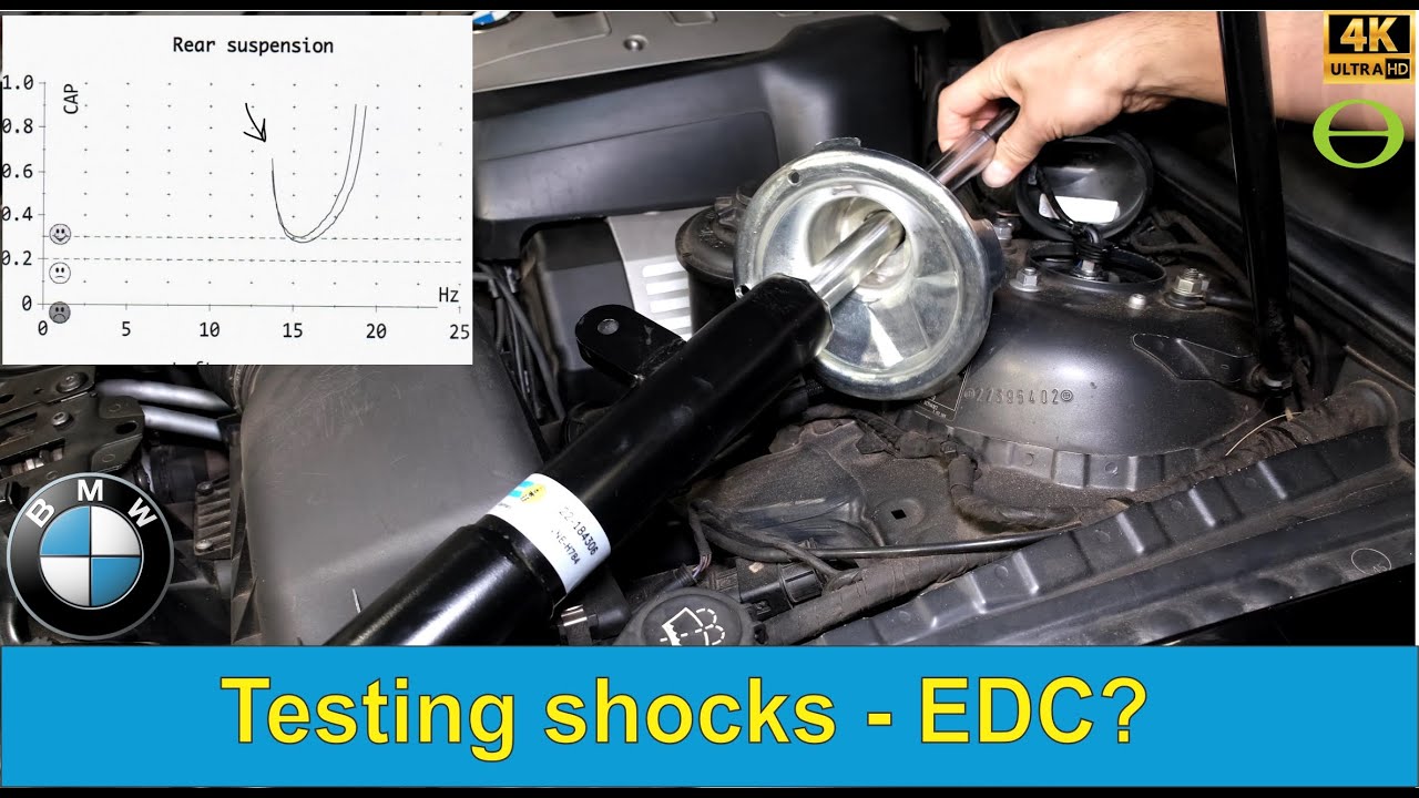 Testing shock absorbers on a BMW with Electronic Damper Control (EDC) - things to consider.