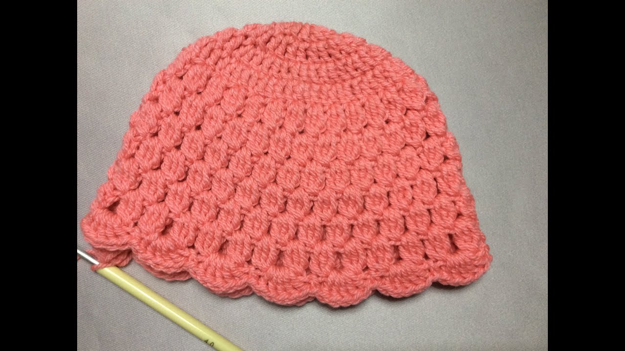 CROCHET PRETTY HAT. Móc mũ len đẹp cho bé yêu