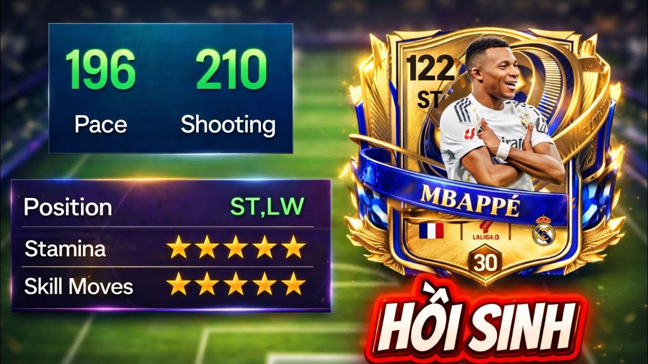 Trải nghiệm và đánh giá MBAPPE UTOTY 122 - TOP1 ST xuất hiện trở lại? | FCMOBILE