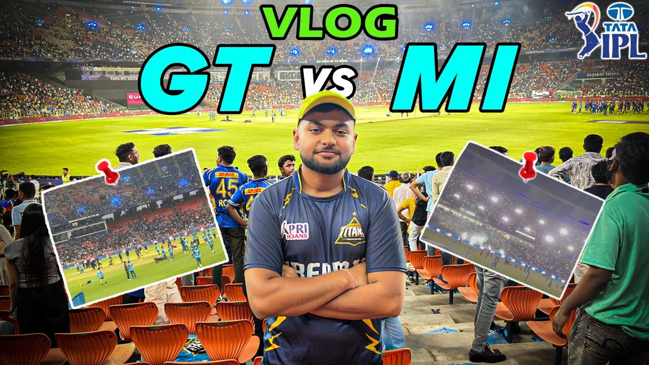 Match Vlog😍🔥! GT vs MI - IPL Match 9 in Narendra Modi Stadium #1