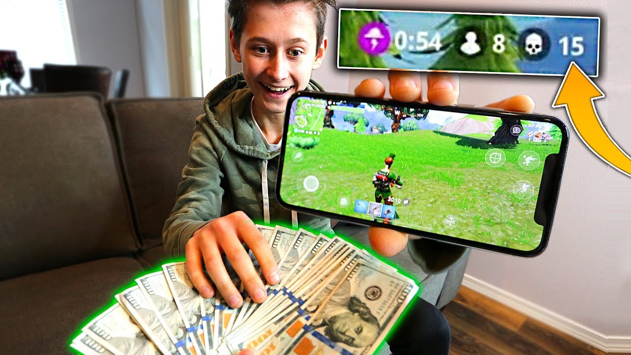 1 KILL = $1000 TO MY LITTLE BROTHER! FORTNITE: BATTLE ROYALE $1000 FOR EVERY KILL! | David Vlas