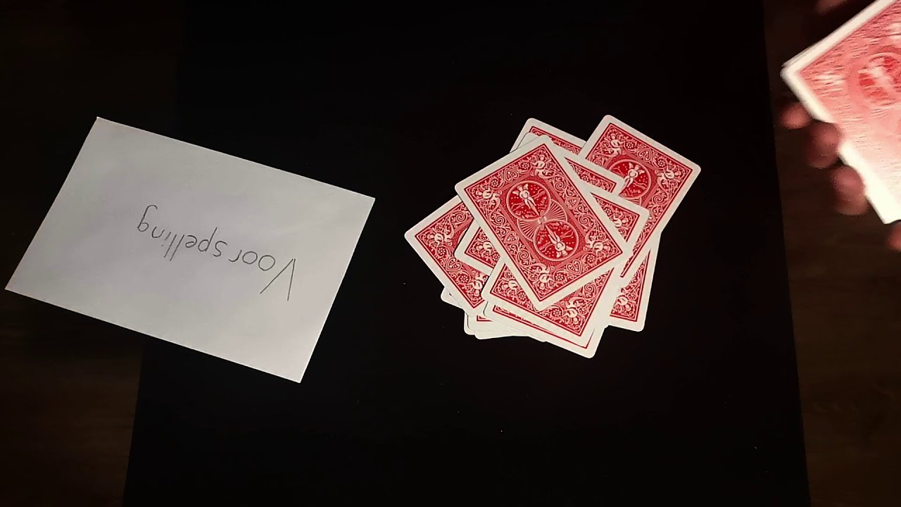 Voorspelling in een envelop (kaarttruc + uitleg)