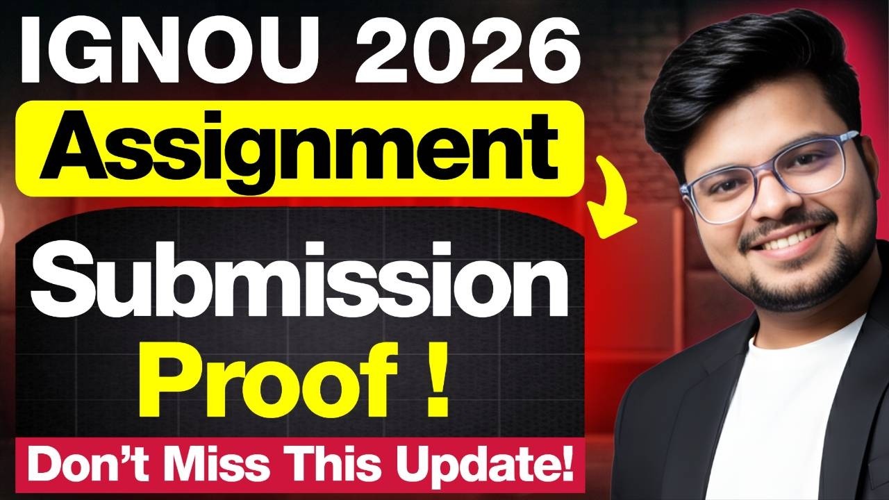 ⚠️ALERT! IGNOU June 2026 Assignment Submission Proof & Slip | Don&rsquo;t Miss This Update!
