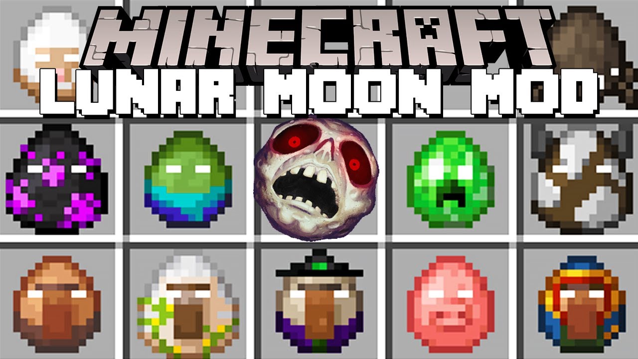 Minecraft POSSESSED MOBS / LUNAR MOON MOD! (Minecraft Mods)