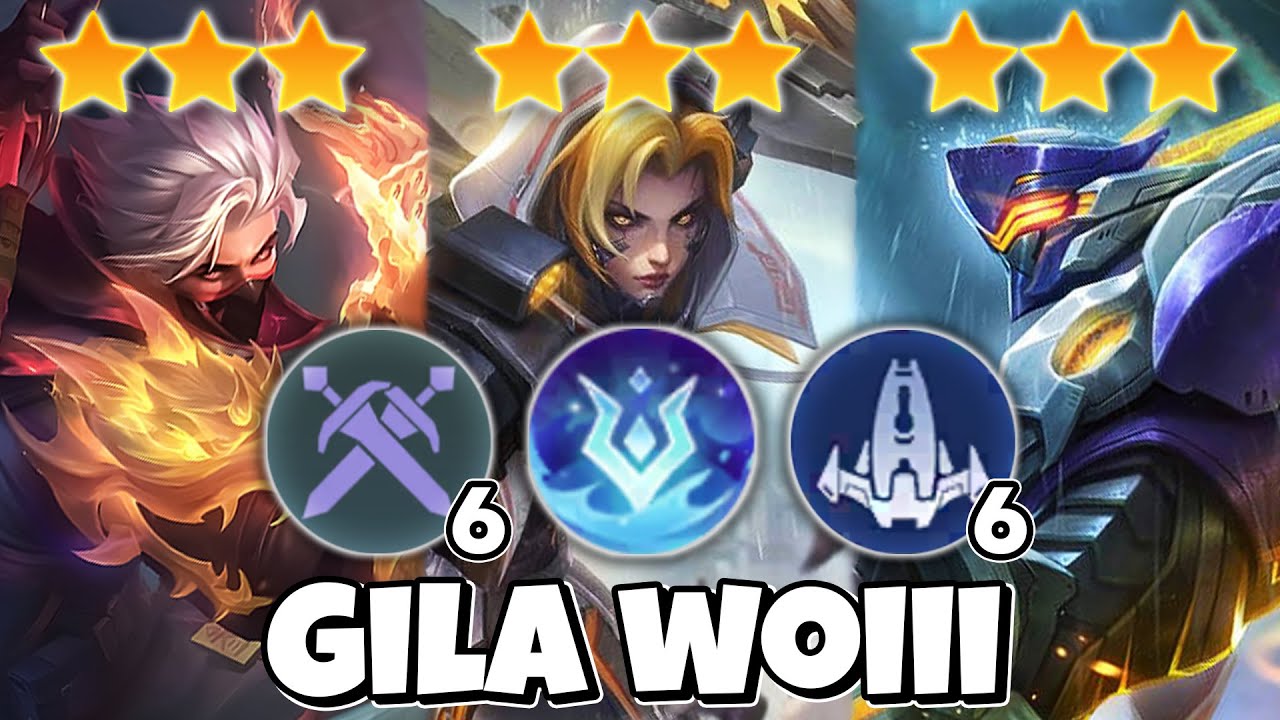 COMBO TRIO SWORDSMAN!! NATALIA B3 + HAYABUSA B3 + SABER B3!! MAGIC CHESS GO GO