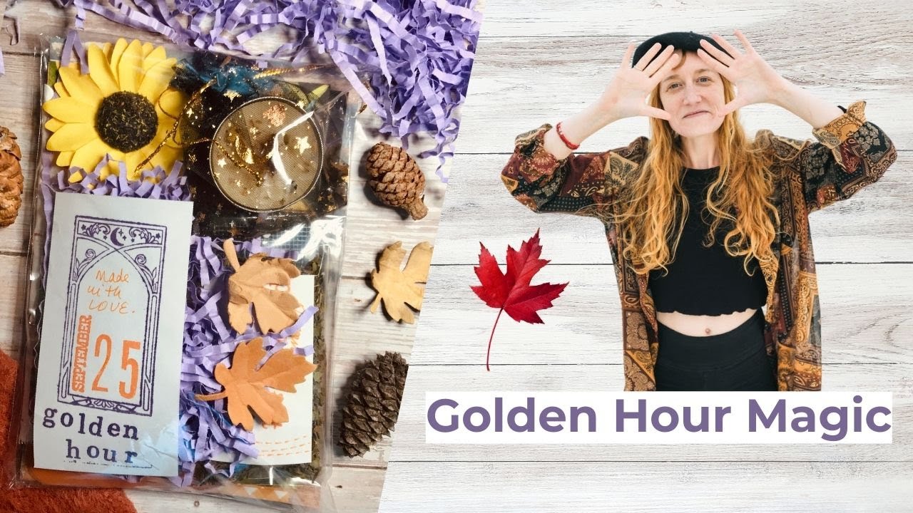 🍁Pack September’s “Golden Hour” Kit with Me | Snail Mail Subscription for Creatives💌