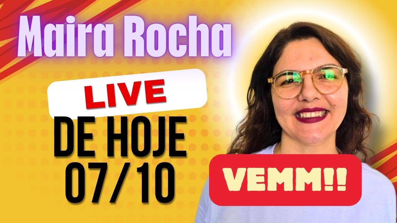 Maira Rocha Live de hoje 07/10/25 #espiritualidade #mairarocha 
