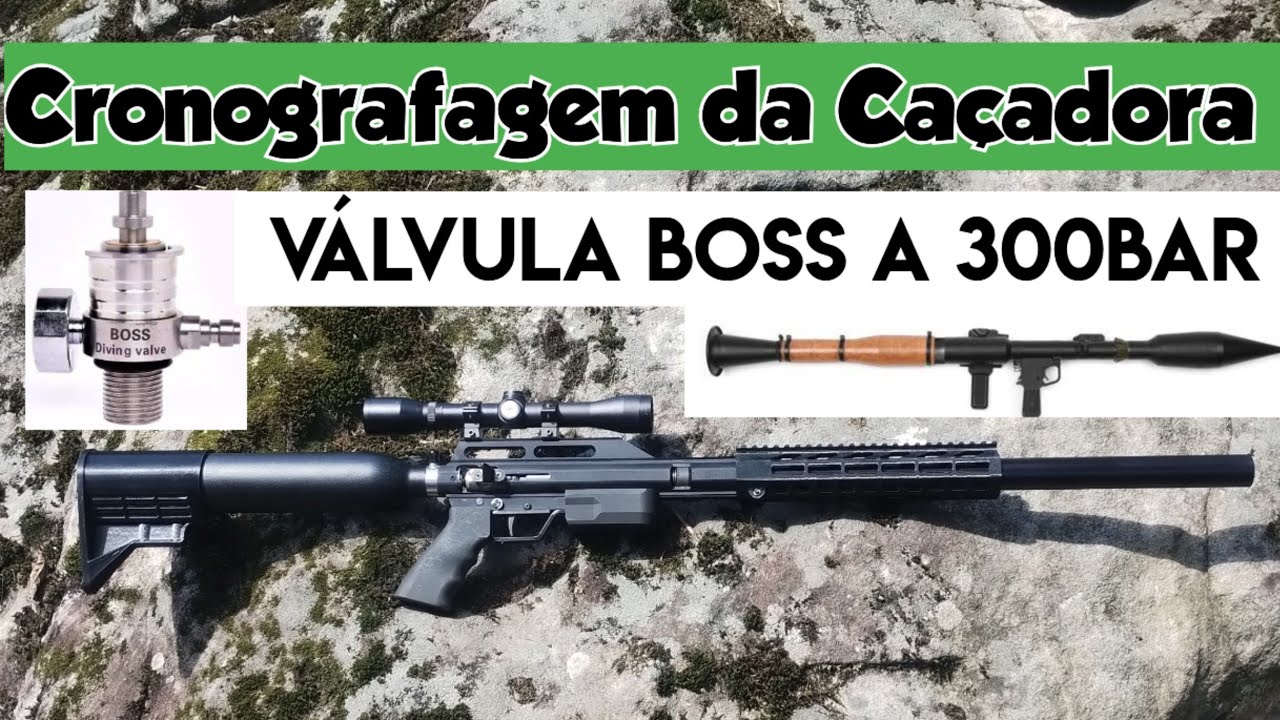 Cronografagem da Caçadora 6.35 com válvula Boss a 300bar