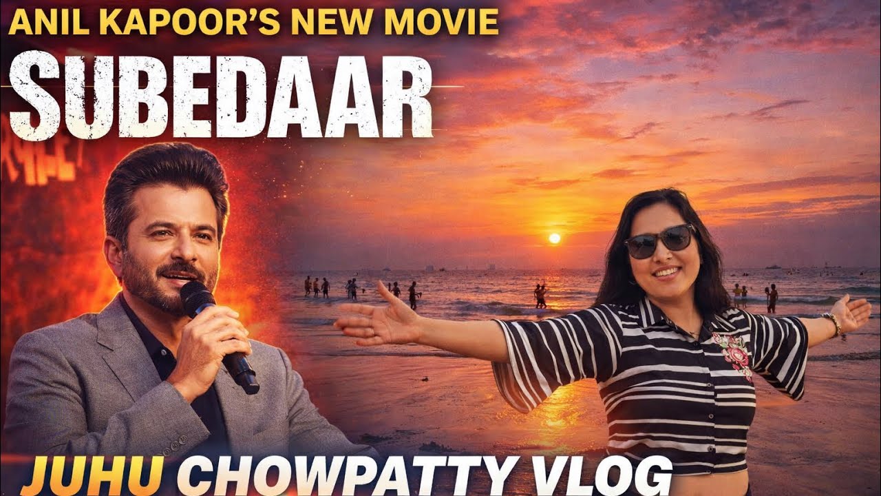 Anil Kapoor Spotted at Juhu Chowpatty! | Subedaar Movie Promotion | Mumbai Juhu chowpatty Vlog