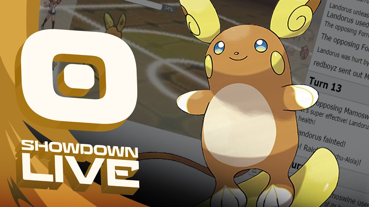 Pokemon Sun and Moon! Showdown Live: Enter Alolan Raichu - Alolan Raichu Showcase!